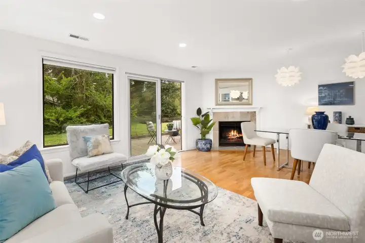 Lots of natural light in this space