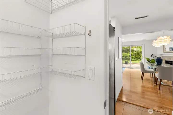 Utility room looking back toward the kitchen/living room.
