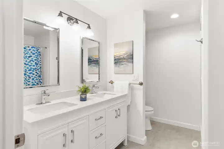 Main bathroom upstairs.