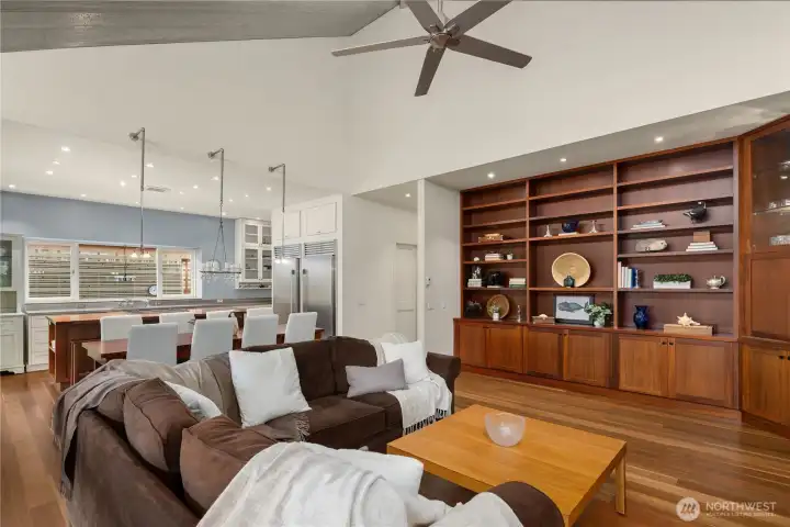 Living room offers plenty of space for entertaining