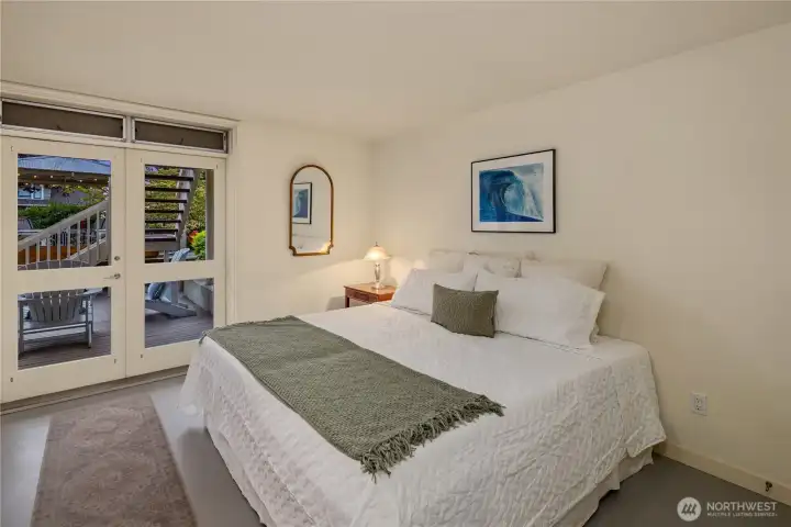 2nd Ground floor bedroom with patio doors