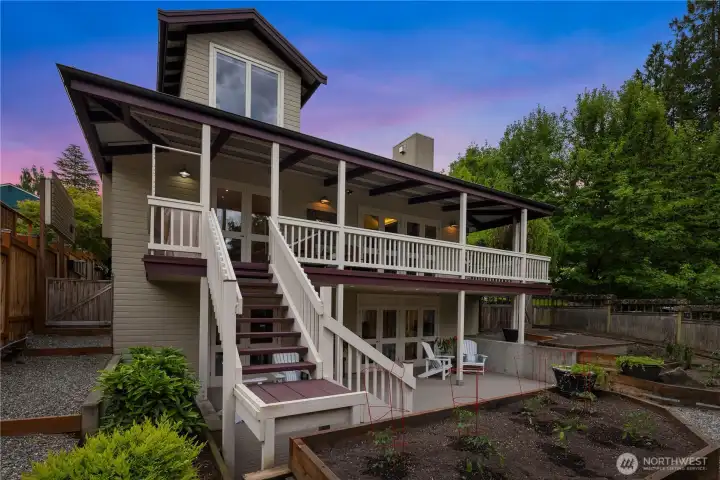 Entry from front of house