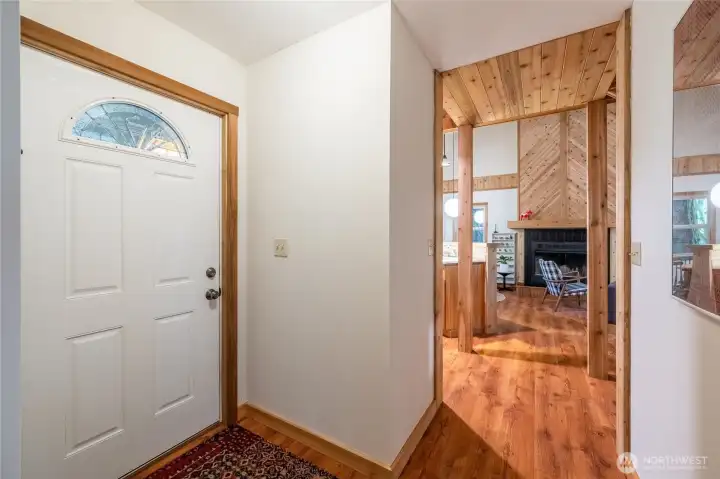 Step inside to this warm and inviting cabin in the woods.
