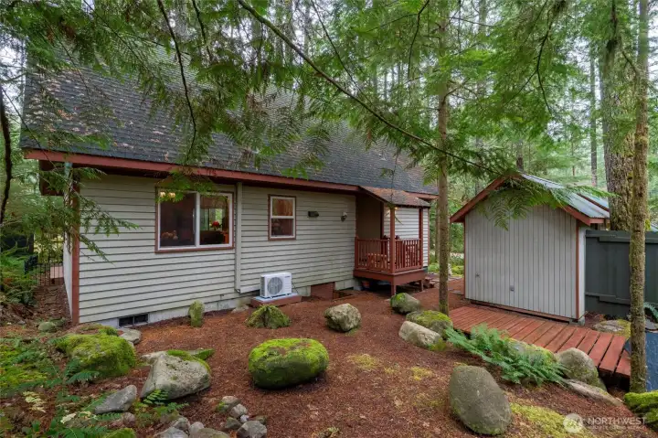 Another view of the outside of the home.