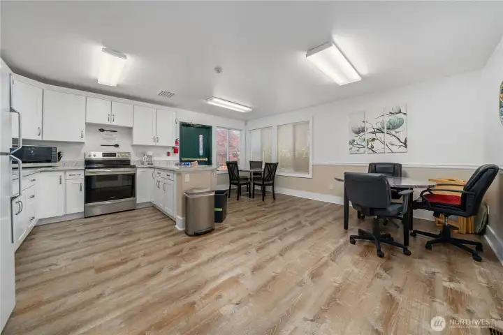 Community Clubhouse Kitchen and dining space