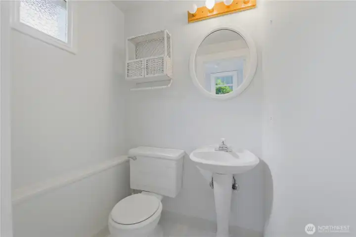 half bath off the kitchen main floor