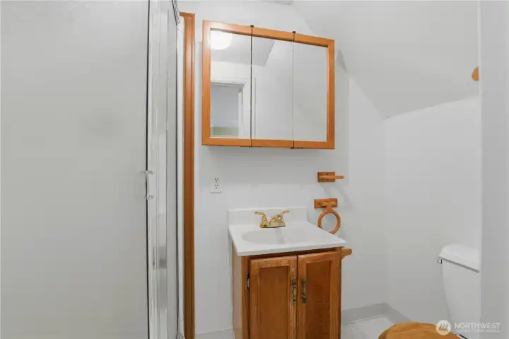 Extra three quarter bathroom in basement