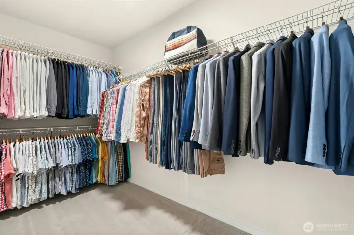 one of two walk in closets