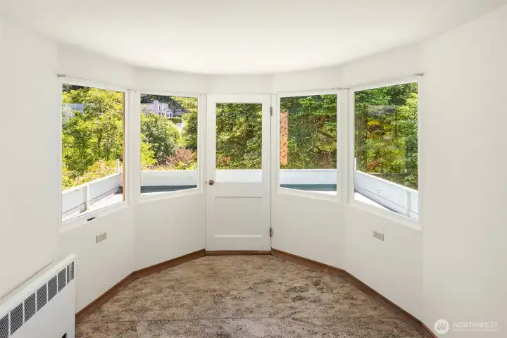 Sun Room off the living room. Sun Room off the living room.