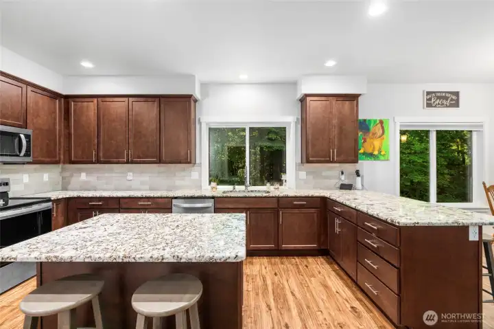 Kitchen with center island Kitchen with center island