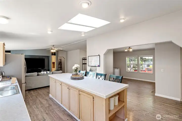 Abundant light & open feel.