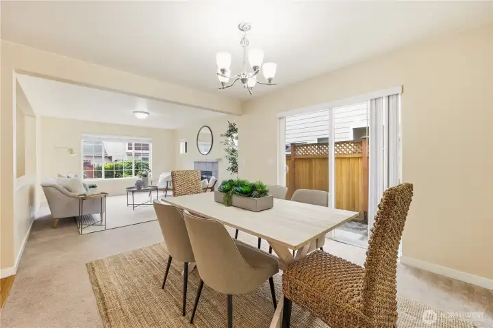Open floor plan Open floor plan