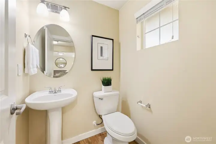 Half bath downstairs Half bath downstairs