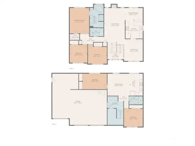 Floor plans of this great home.