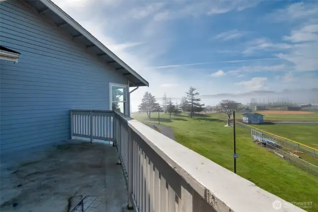 view of the Windjammer Park and baseball fields