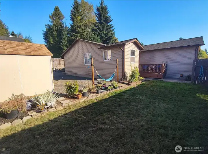Left side of House