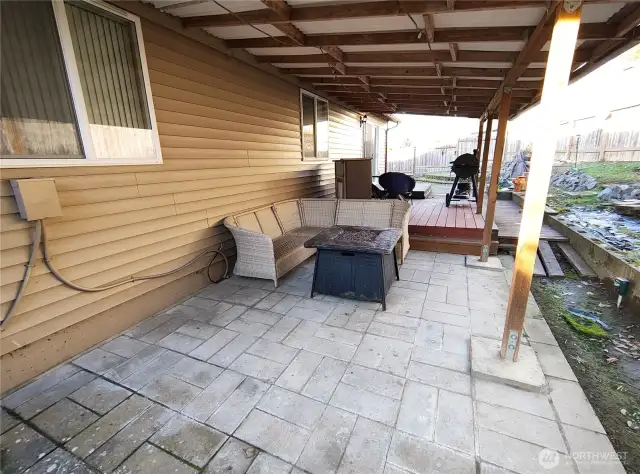 back porch patio under awning