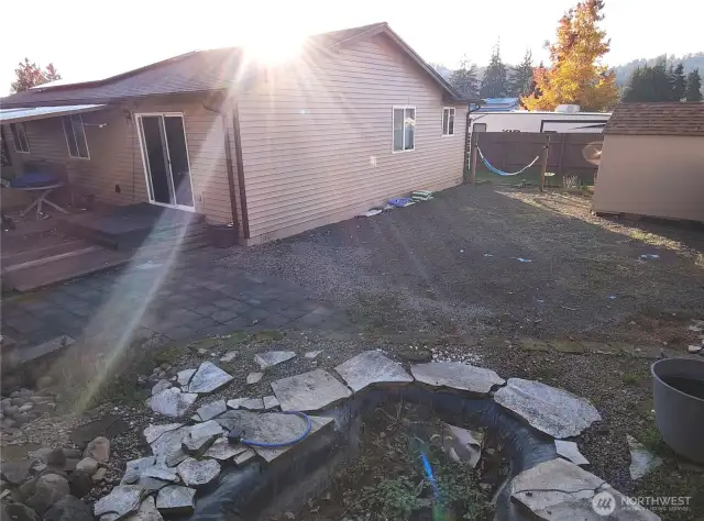 back yard old pond area
