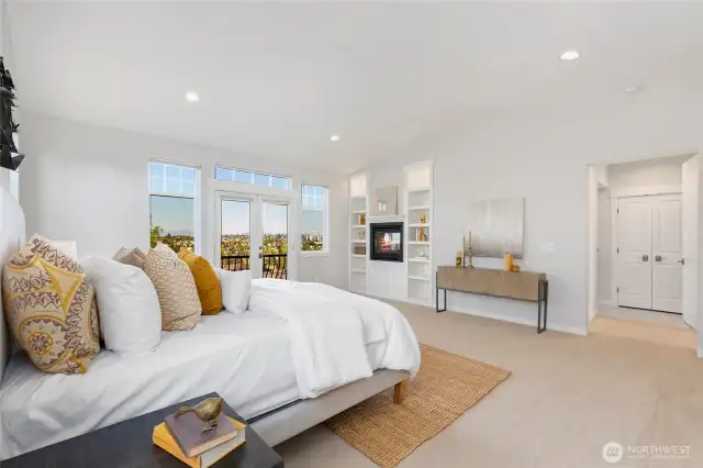 Enjoy views year round from your bedroom.