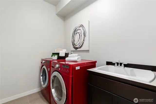 Second laundry room located on the lower level.