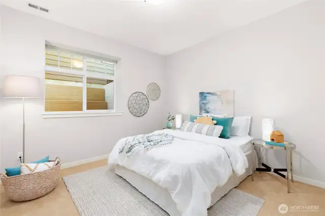 4th bedroom with walk-in closet.  Perfect guest quarters!