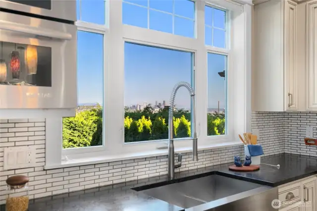Gorgeous view from your kitchen!
