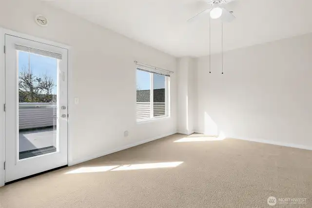 3rd Bedroom with access to rooftop patio