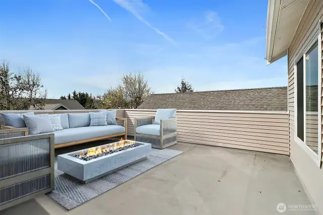Patio off 3rd bedroom--Virtually Staged