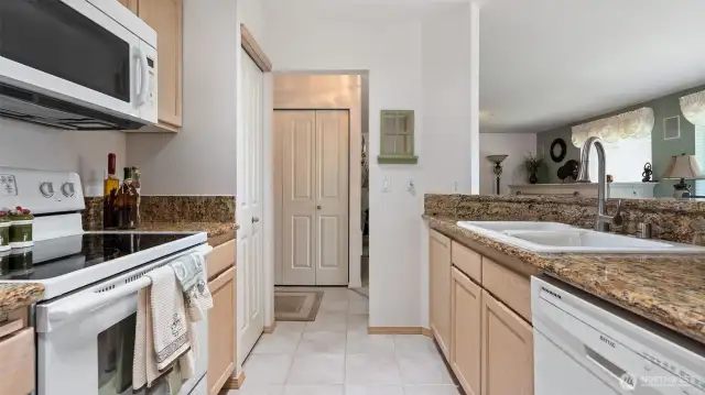 There's a pantry on the left