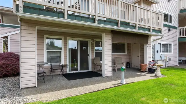 Huge patio area