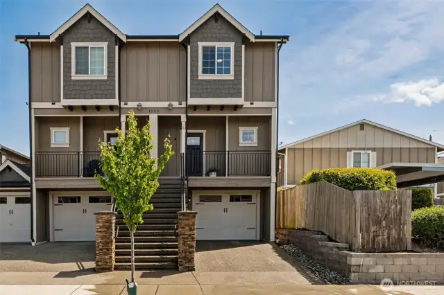 4533 S. Puget Sound #B which is on the Right Side.  This is a Zero Lot Line Lot