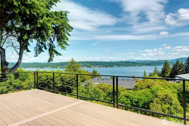 Dramatic lake and mountain views