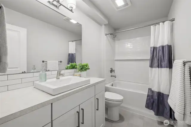 Full bathroom on main floor.