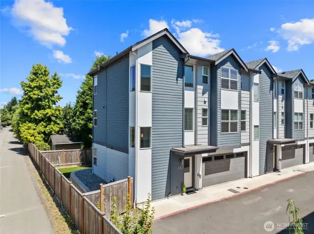 Corner lot with maximum natural sun exposure.