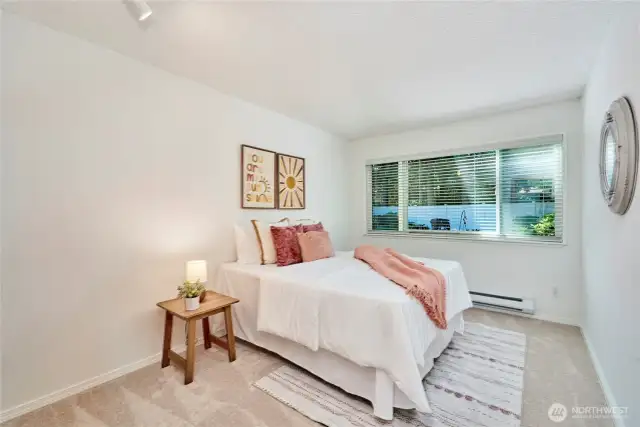 The second bedroom is also quite spacious and is located in the rear of the complex.