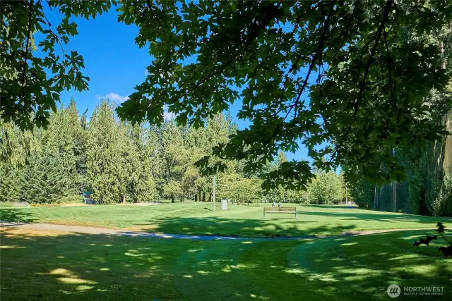 The complex is adjacent to the Bellevue Golf Course, so it's very quiet, especially at night.