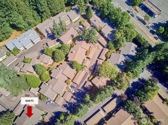 Unit is located at the rear of the complex.