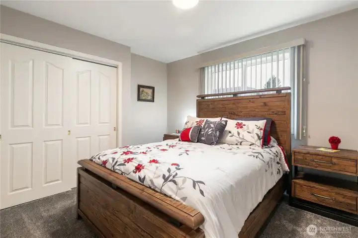 Next we come to the second bedroom which is convenient to the main bath. Plenty of closet space and quiet.