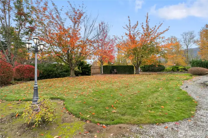 It's a great area to play yard games, sit or just enjoy the quiet.