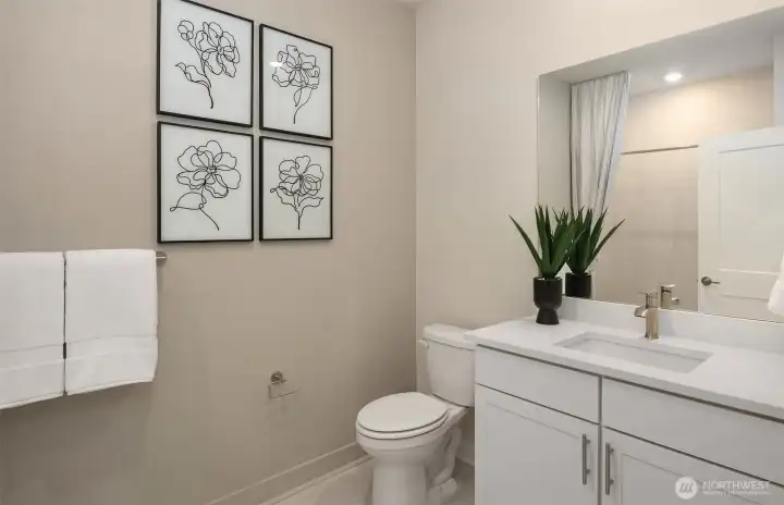 Photos from staged model home.