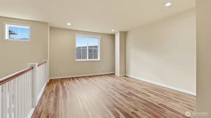 Newer LVP flooring on upper level.