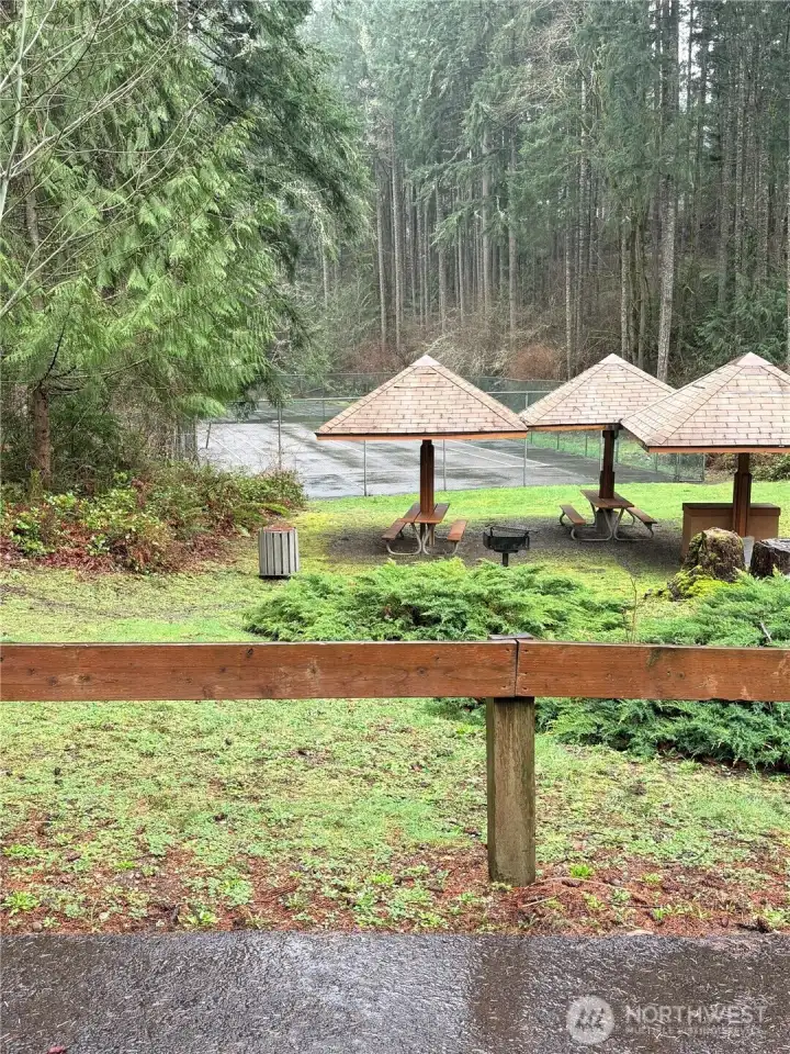 Community tennis courts