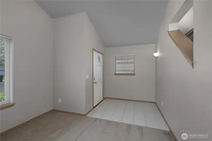 Light and bright entryway Perfect for greeting guests.