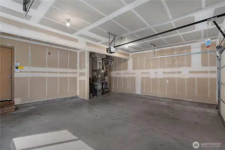 Large two car garage