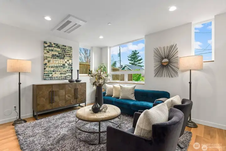 Sleek in-ceiling mini-split. Sleek in-ceiling mini-split.