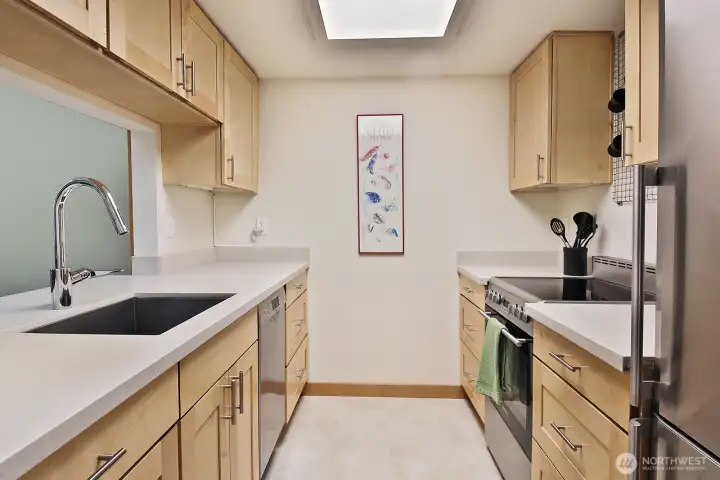 Fully remodeled in 2020 with Maple cabinetry.