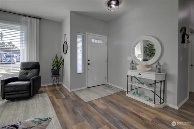 Cute entry, and the hallway to the rest of the home.  But first...