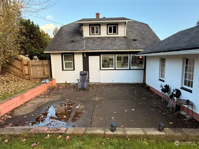 View of house from backyard