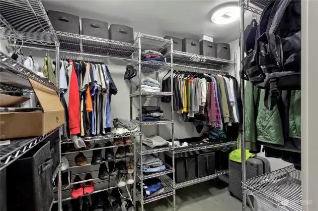 Primary walk-in closet