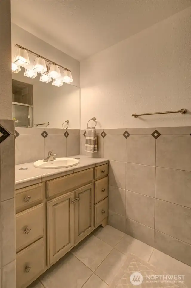 Lower level 3/4 bath